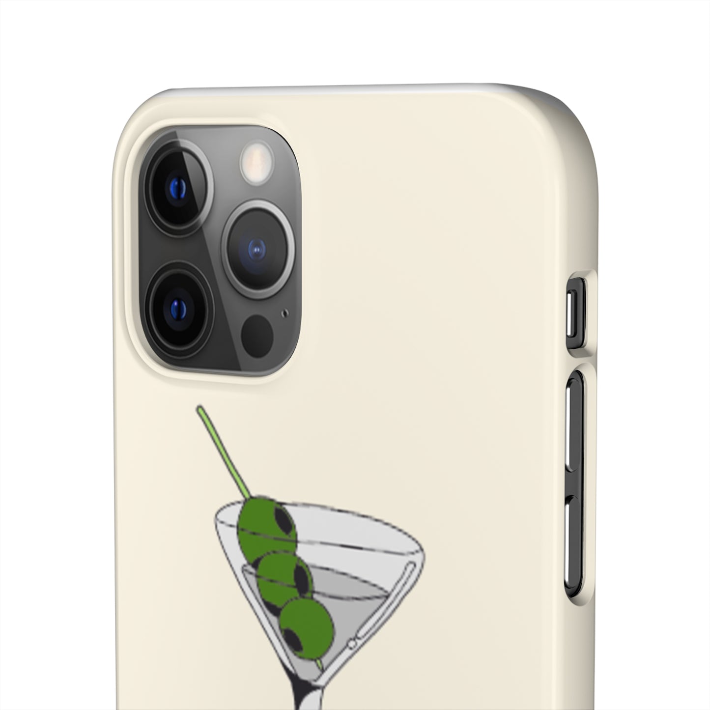 Olive Martini Phone Case with Card Holder