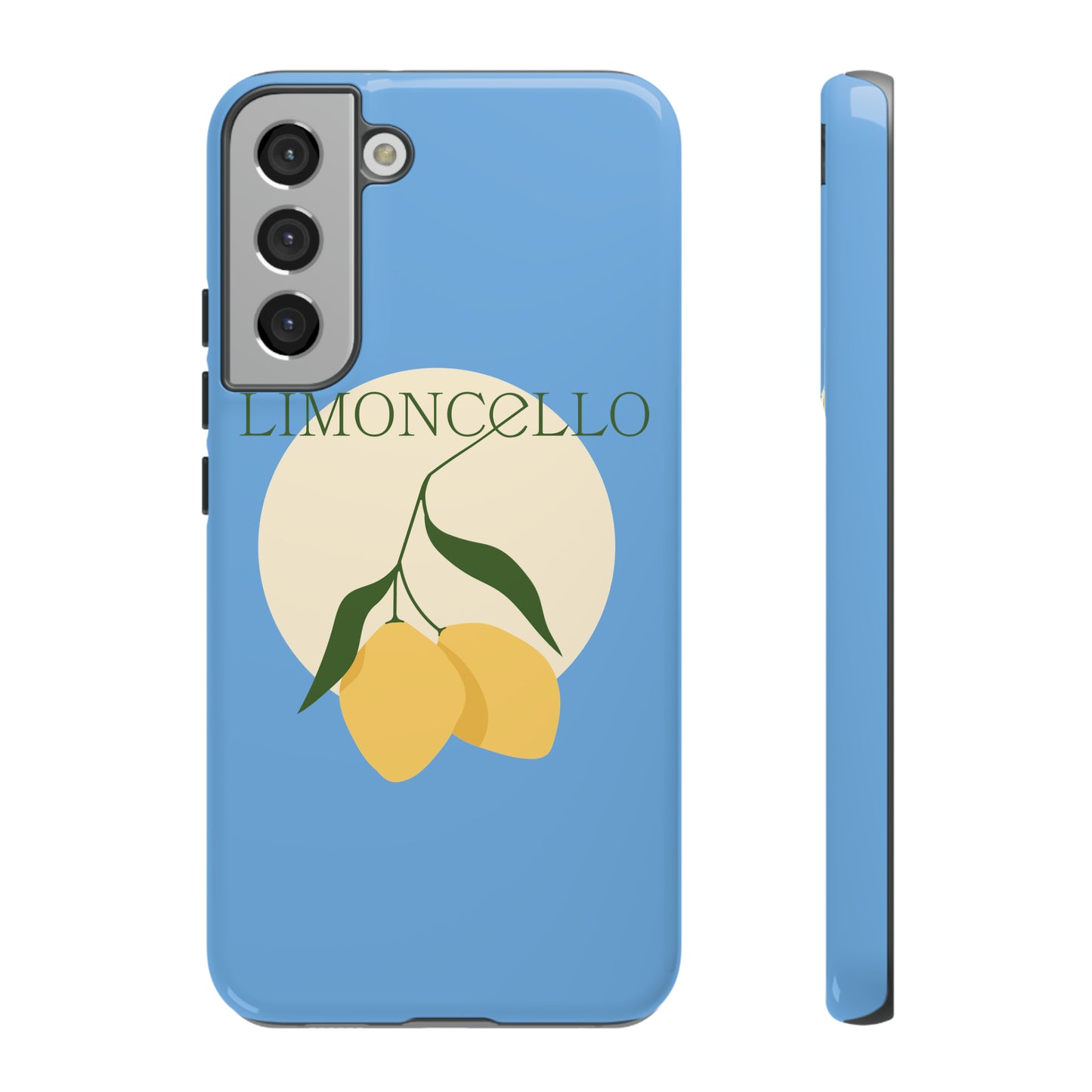 Limoncello Retro Phone Case - Tough Blue