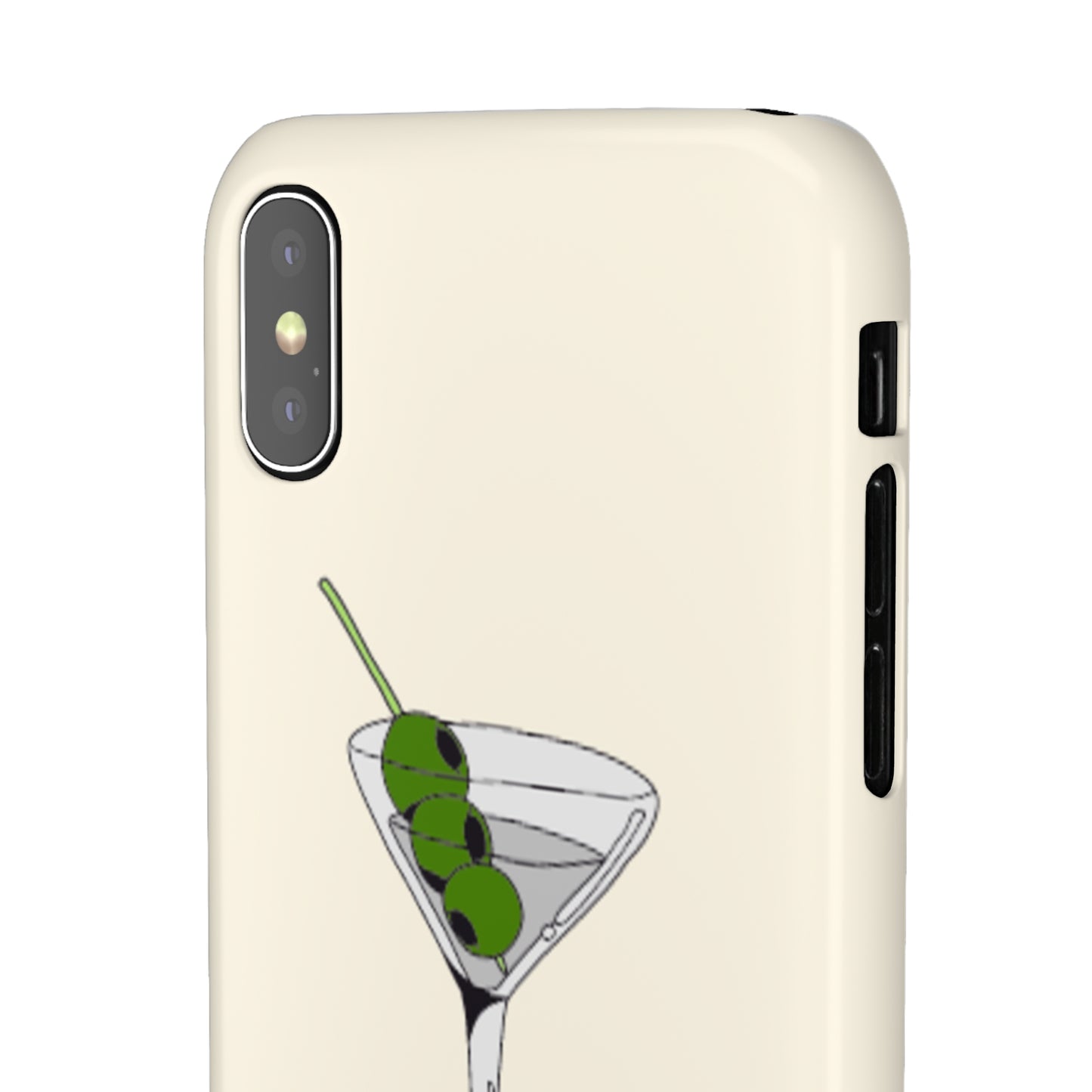 Olive Martini Phone Case with Card Holder