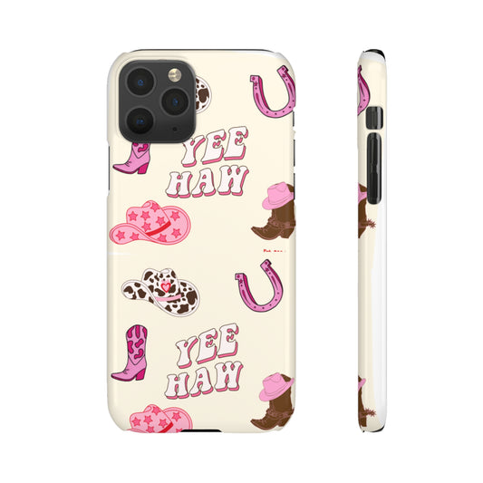 Yeehaw Cowgirl Phone Case with Card Holder