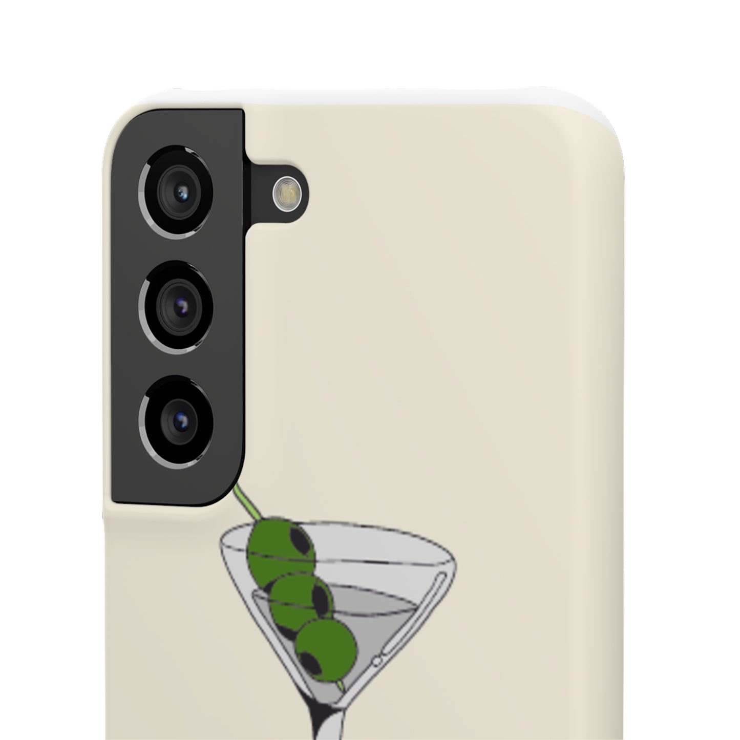 Olive Martini Phone Case with Card Holder