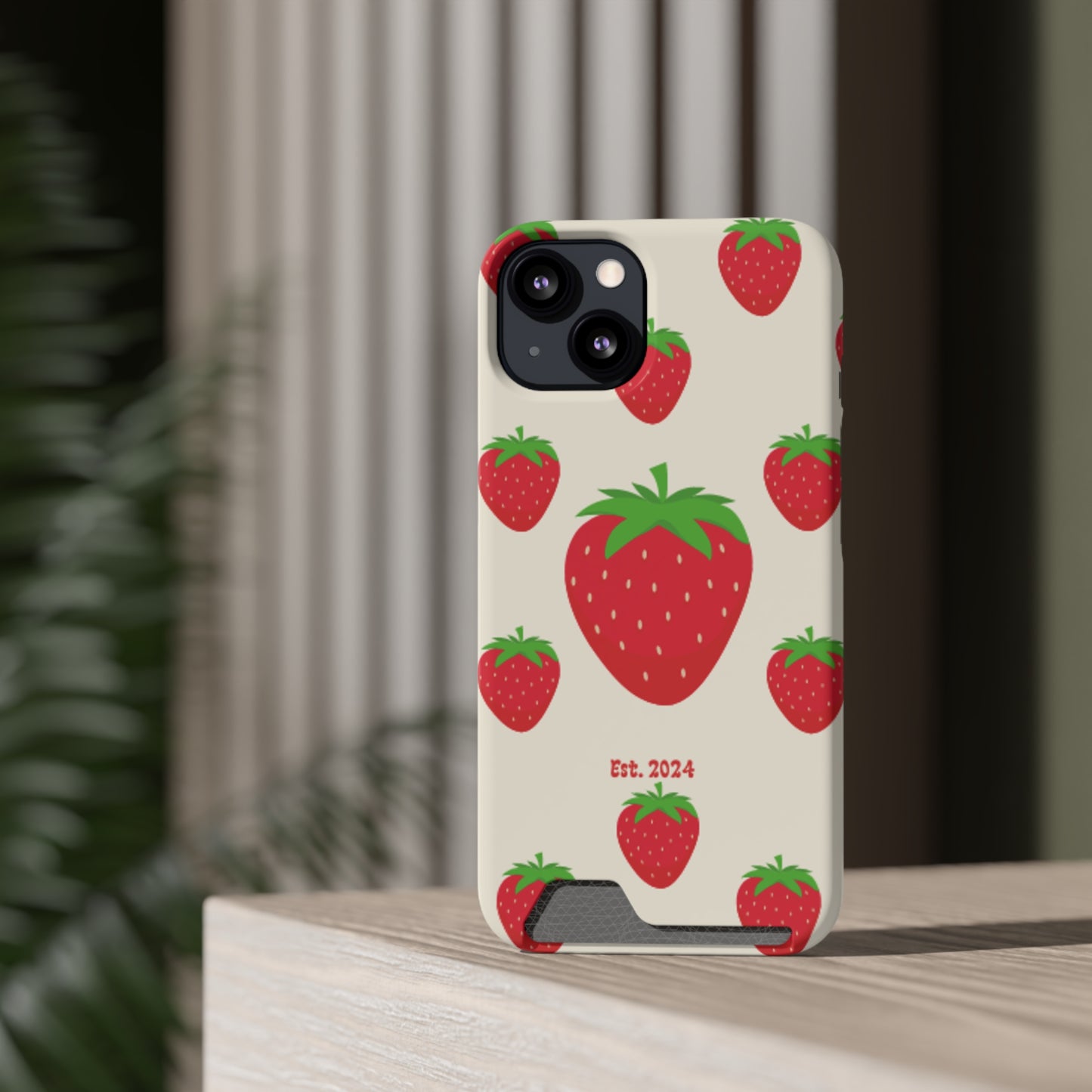 Strawberry Daiquiri Phone Case With Card Holder