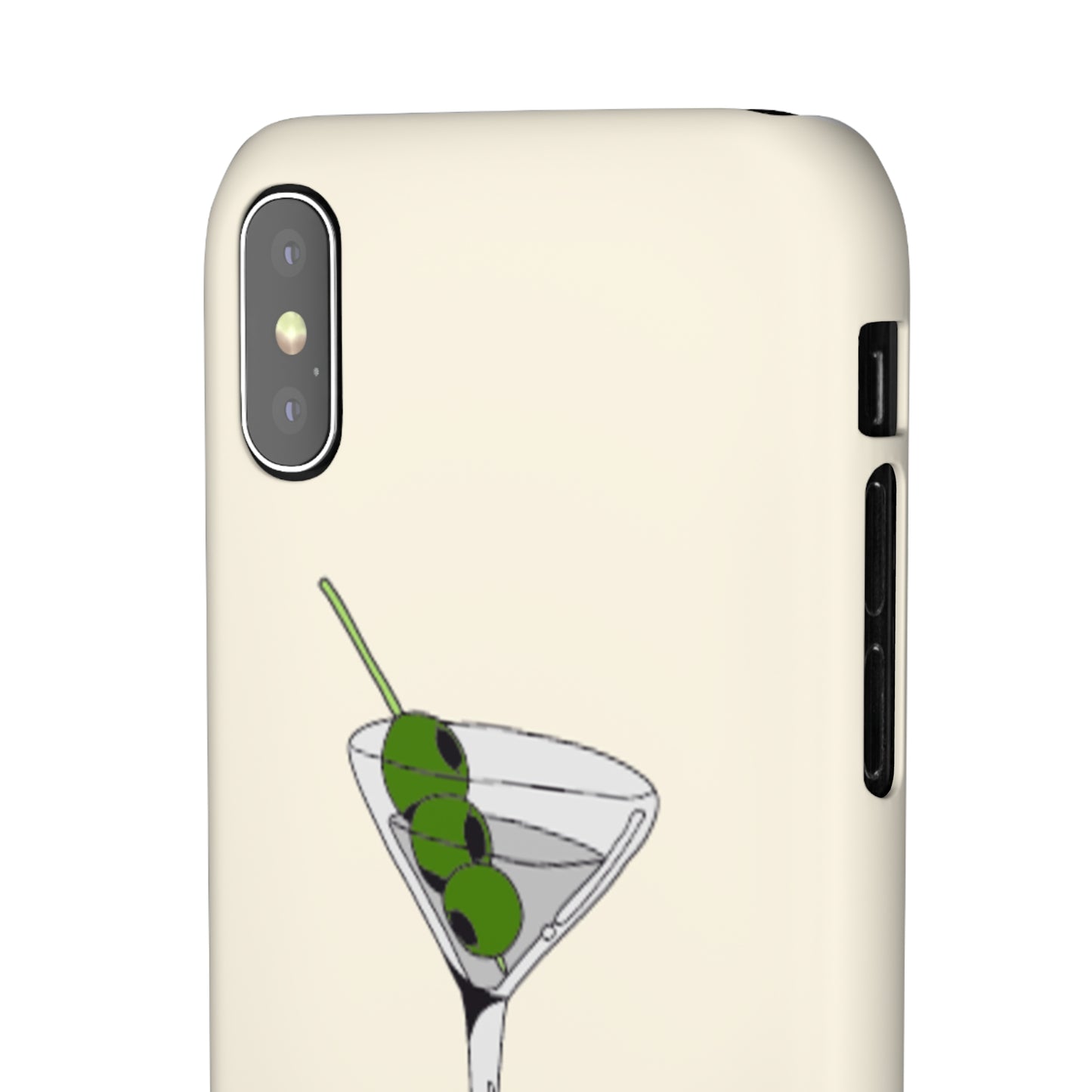 Olive Martini Phone Case with Card Holder