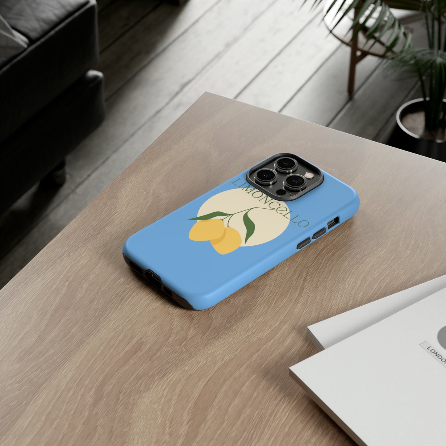 Limoncello Retro Phone Case - Tough Blue