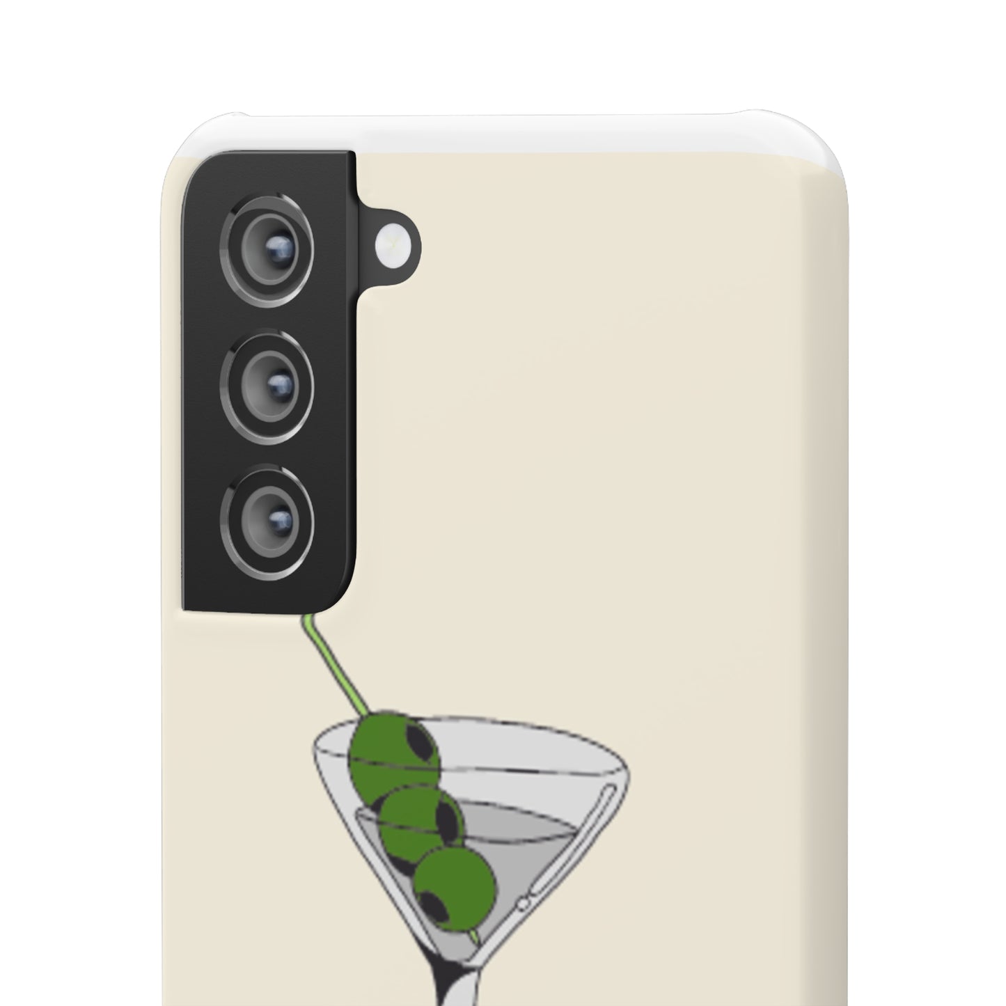 Olive Martini Phone Case with Card Holder