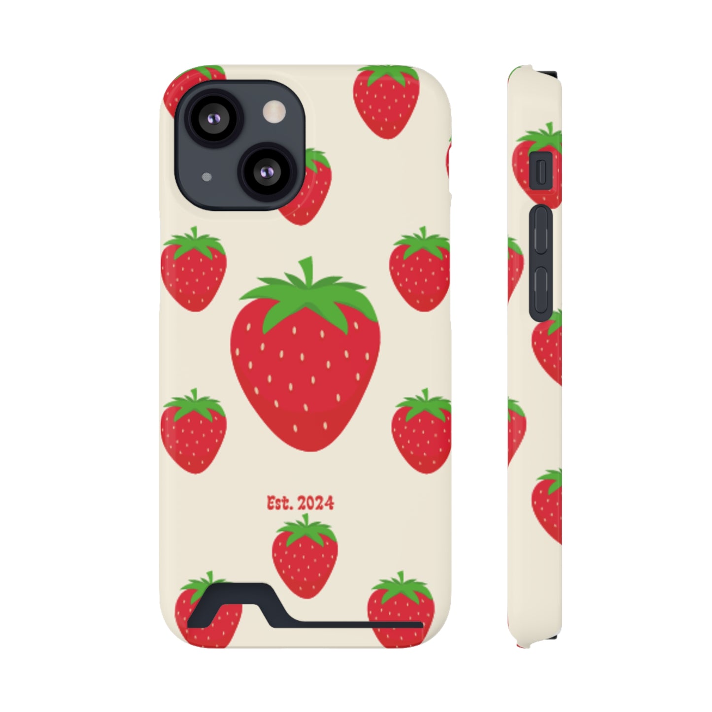 Strawberry Daiquiri Phone Case With Card Holder