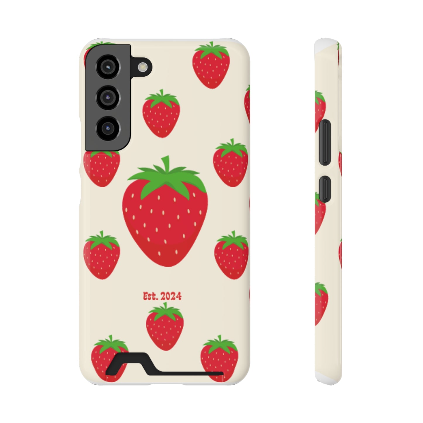 Strawberry Daiquiri Phone Case With Card Holder