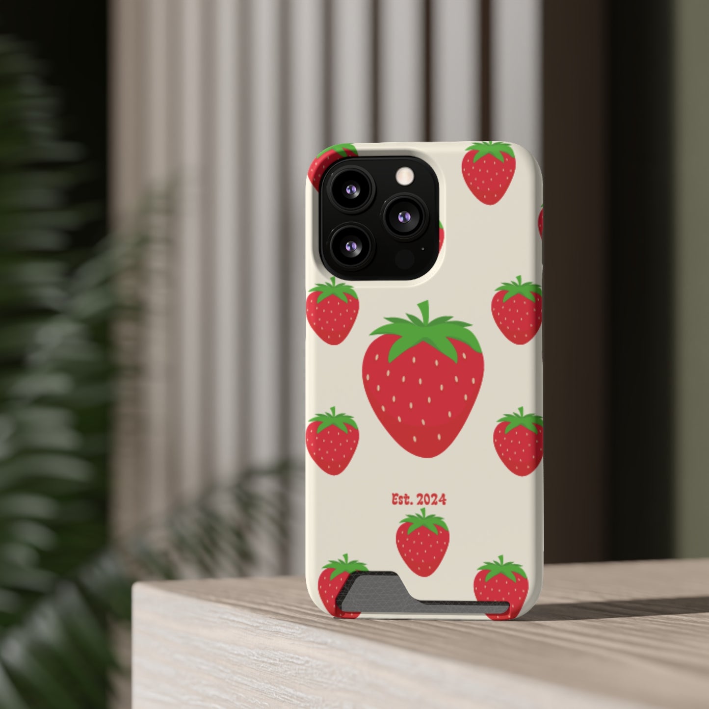 Strawberry Daiquiri Phone Case With Card Holder