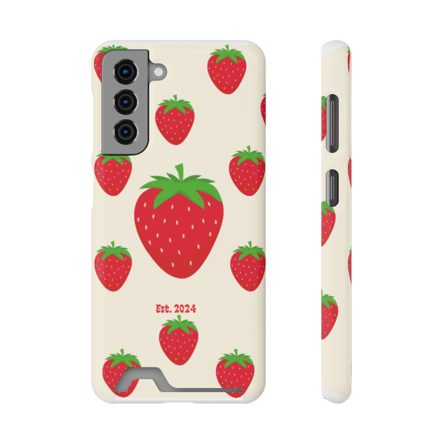 Strawberry Daiquiri Phone Case With Card Holder