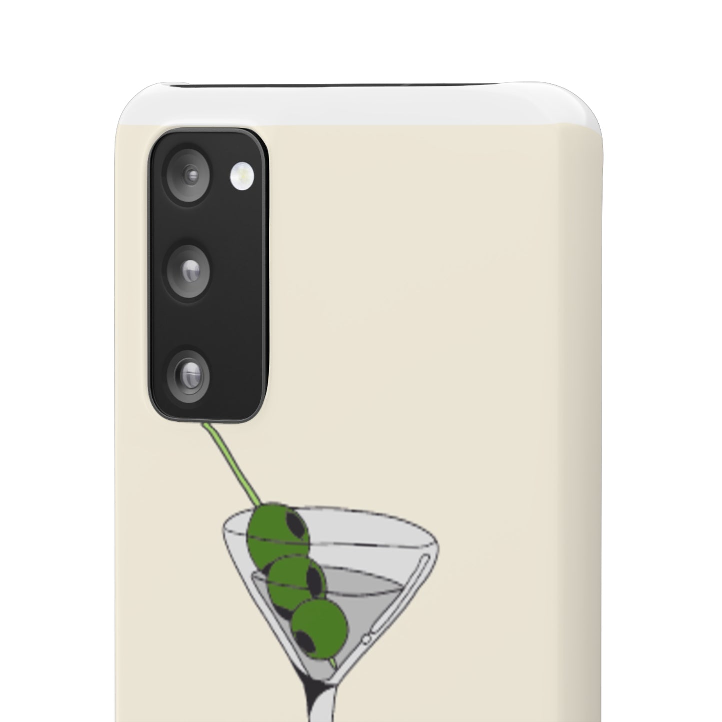 Olive Martini Phone Case with Card Holder