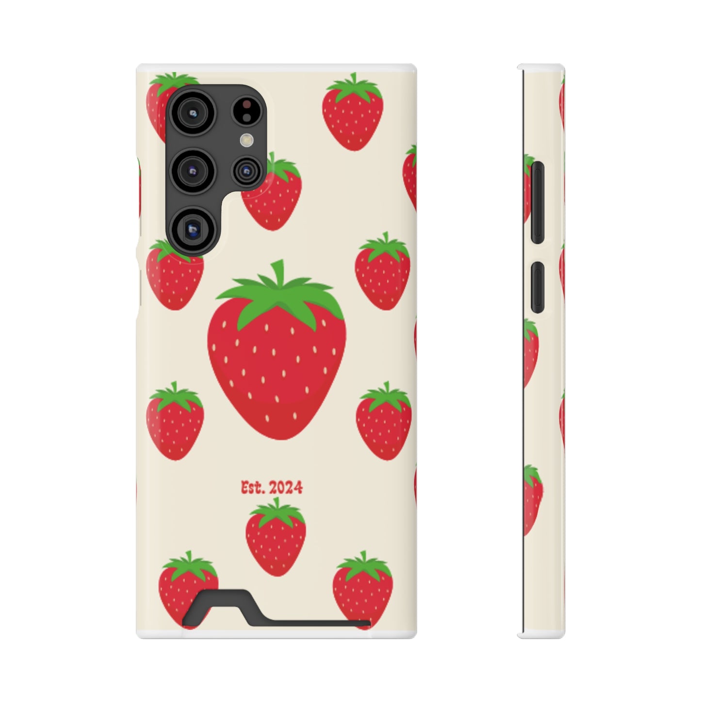 Strawberry Daiquiri Phone Case With Card Holder