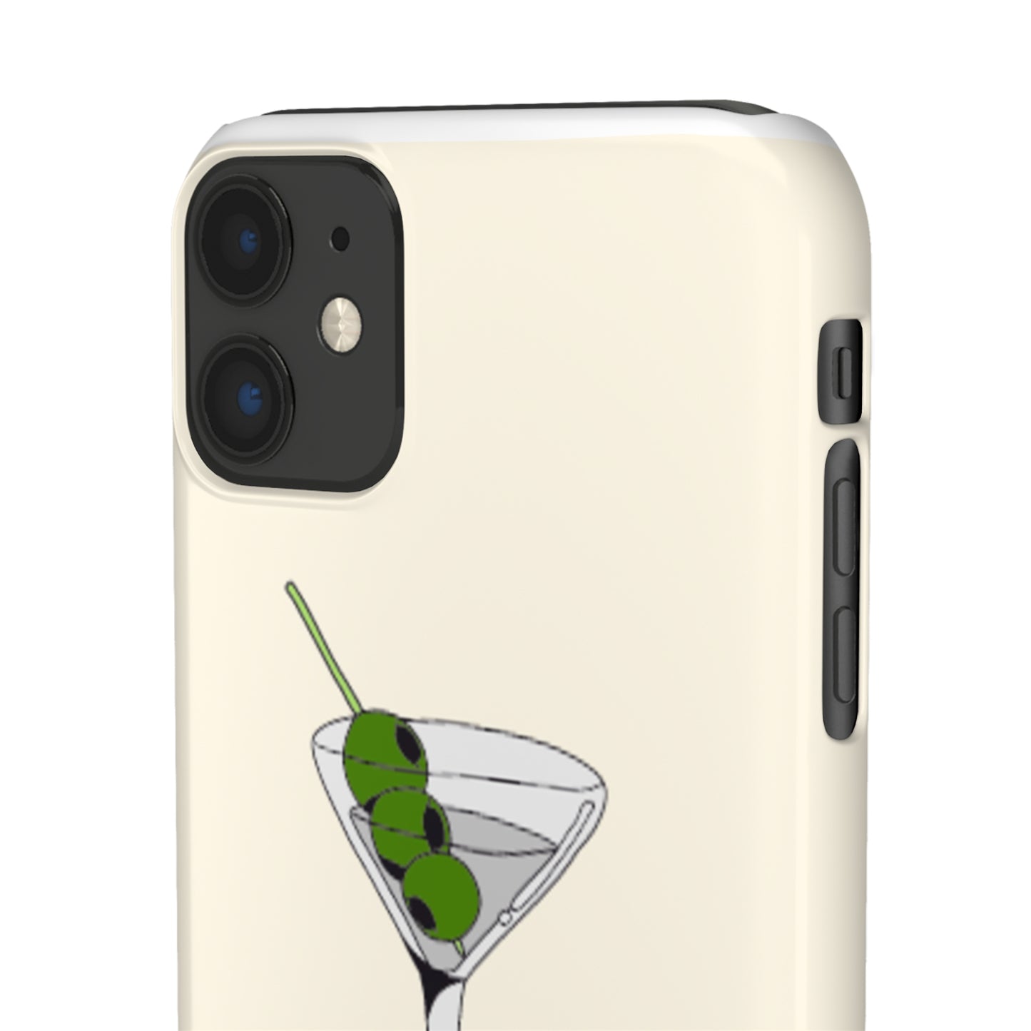 Olive Martini Phone Case with Card Holder