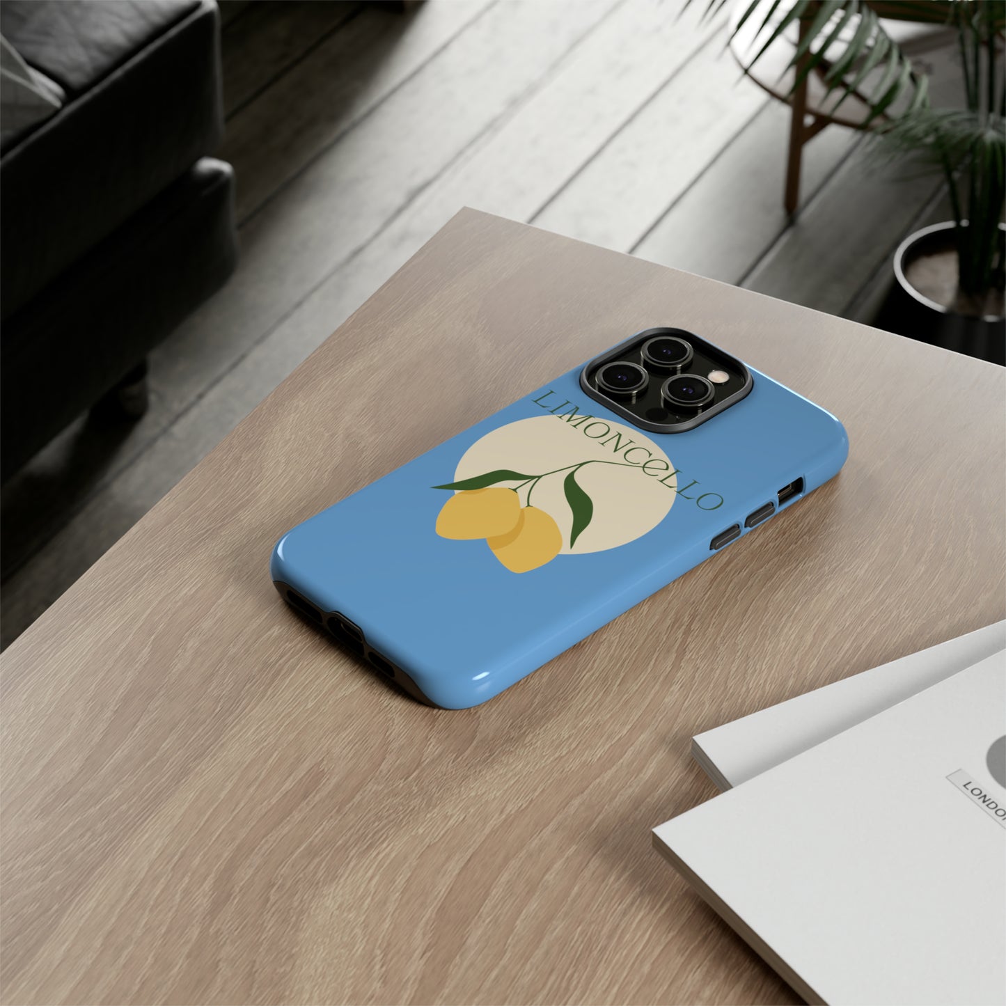 Limoncello Retro Phone Case - Tough Blue