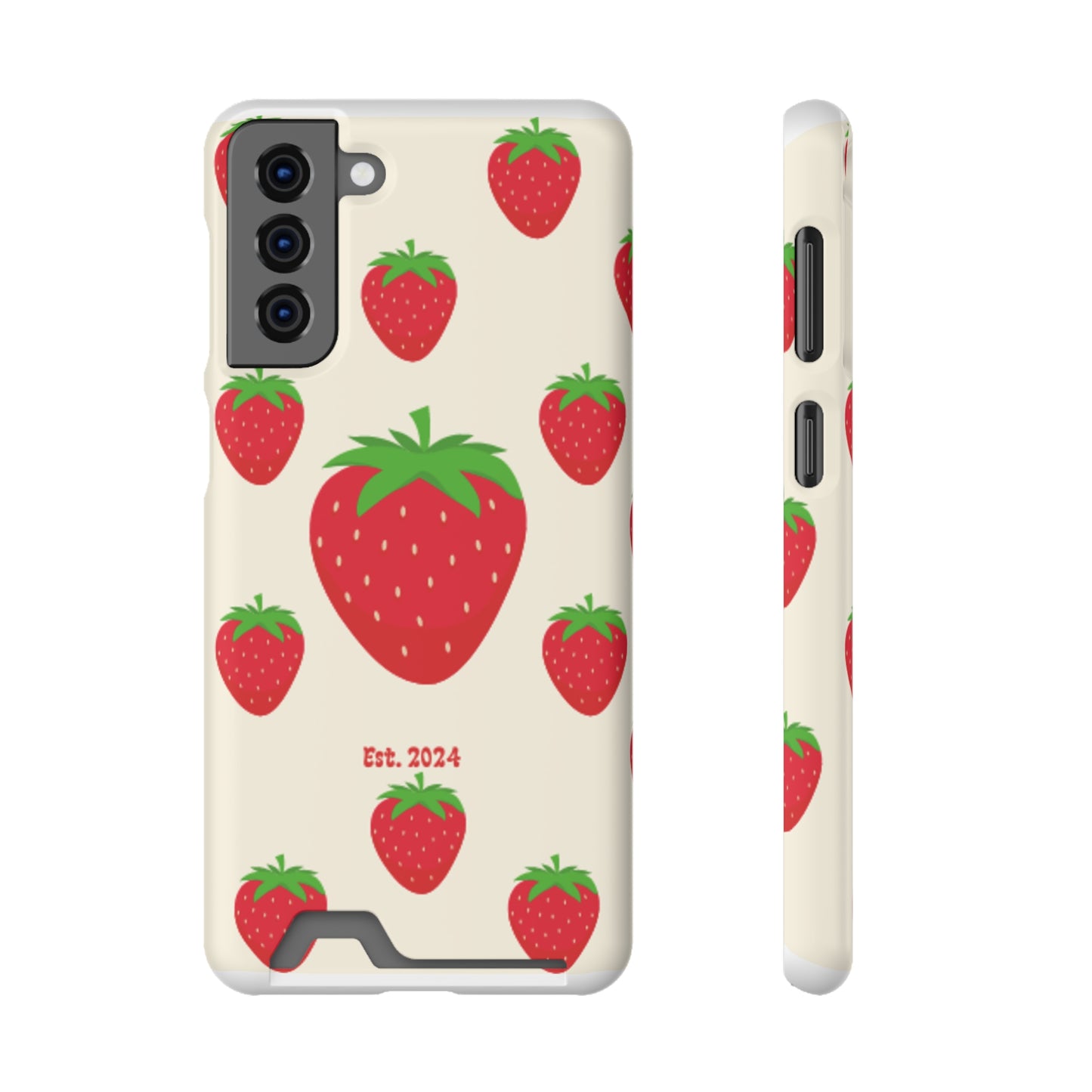 Strawberry Daiquiri Phone Case With Card Holder