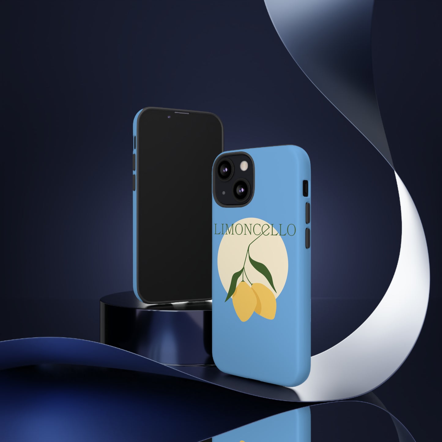 Limoncello Retro Phone Case - Tough Blue