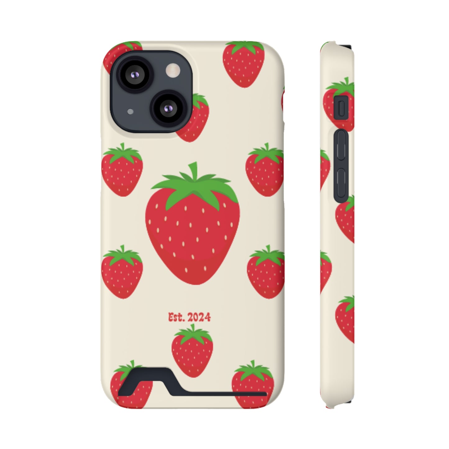 Strawberry Daiquiri Phone Case With Card Holder