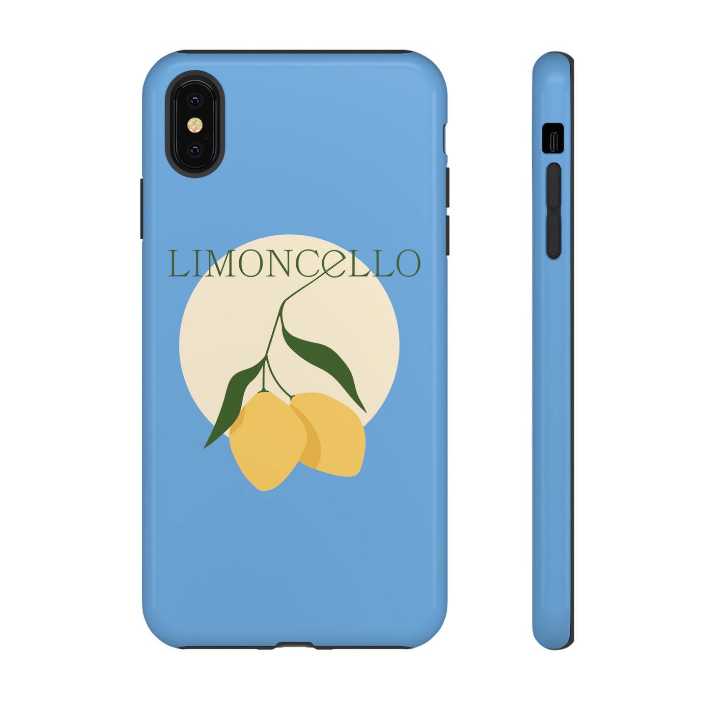 Limoncello Retro Phone Case - Tough Blue