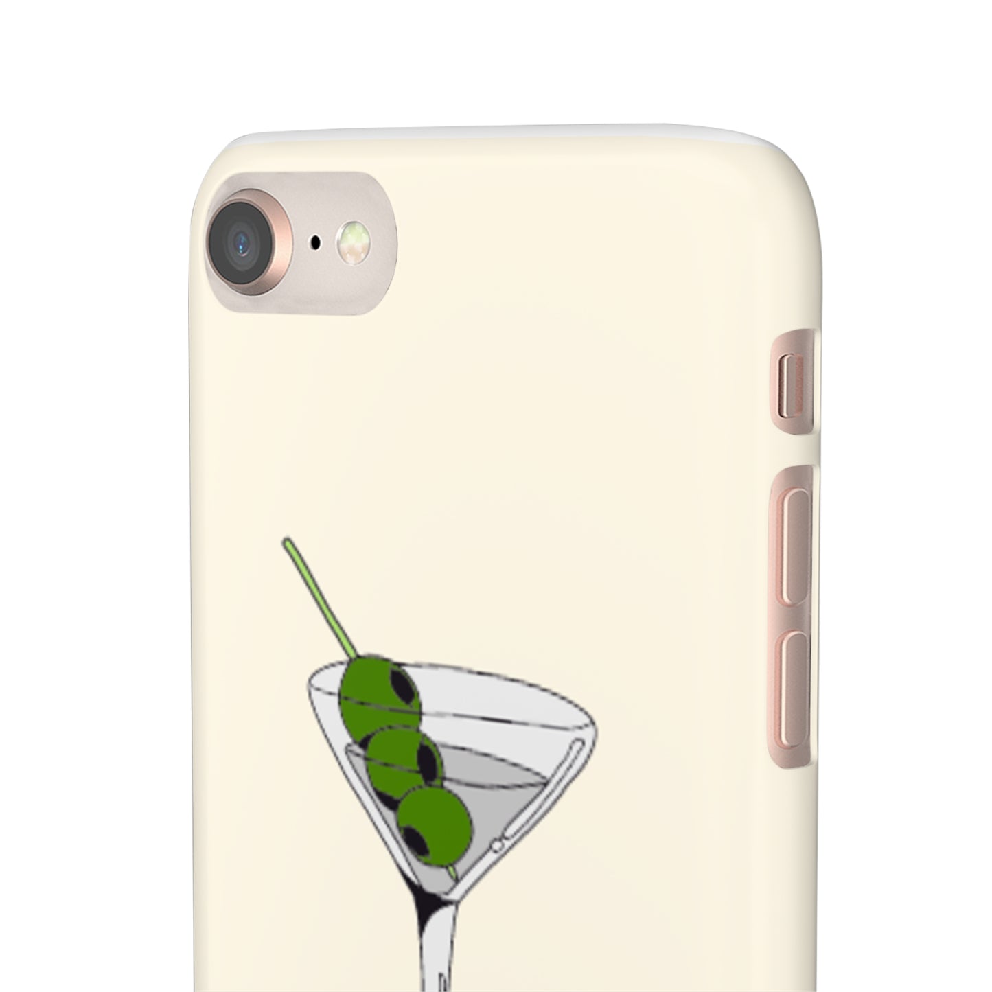 Olive Martini Phone Case with Card Holder