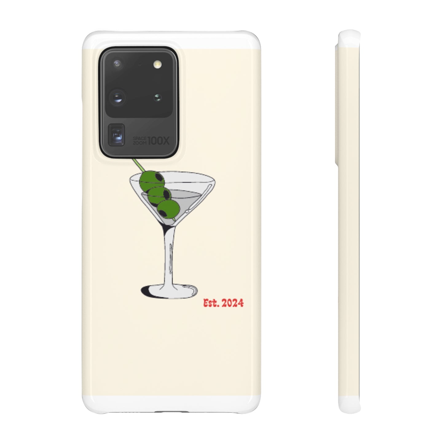 Olive Martini Phone Case with Card Holder