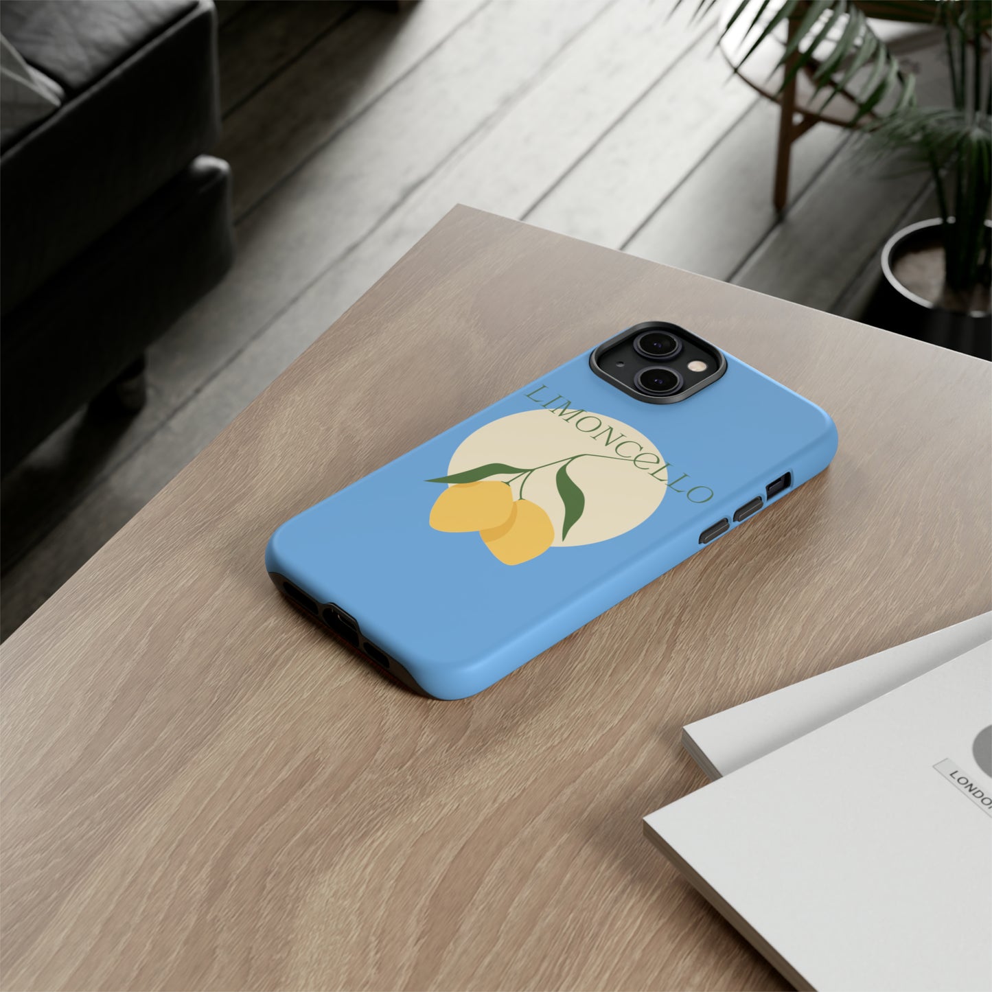 Limoncello Retro Phone Case - Tough Blue