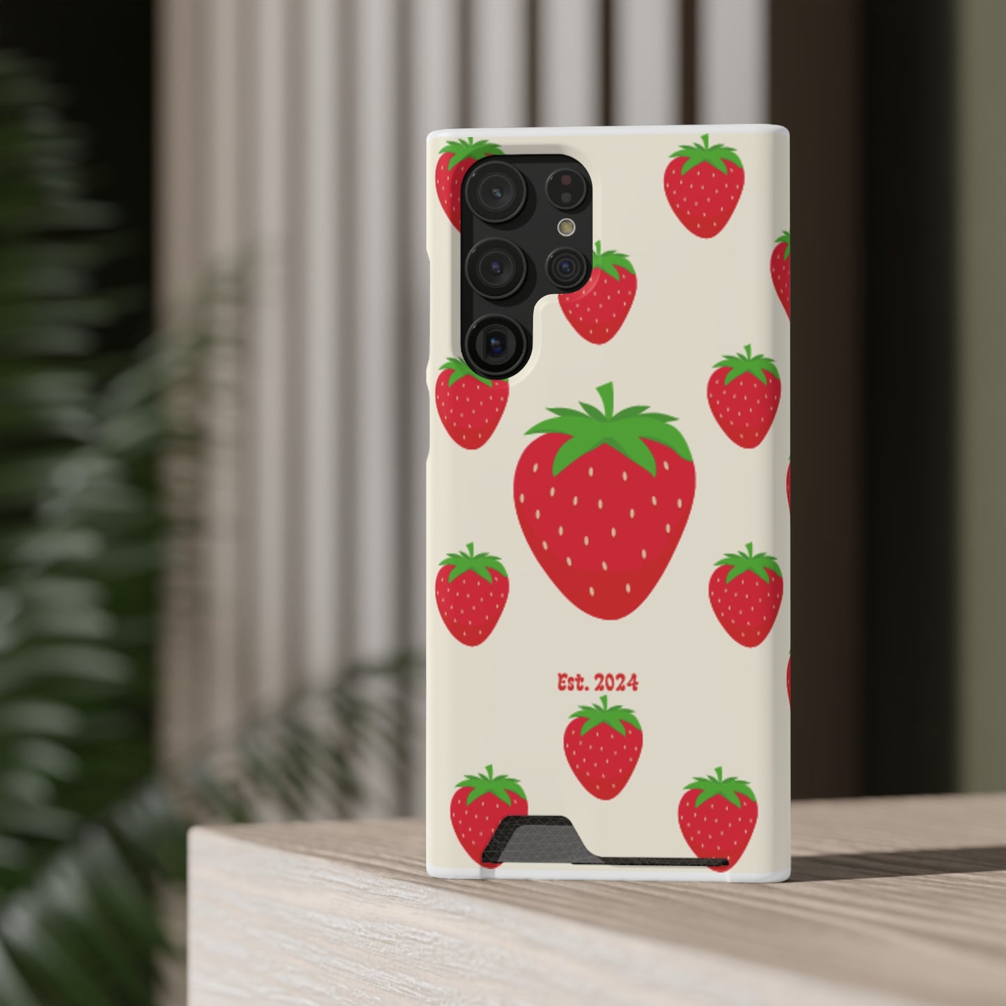 Strawberry Daiquiri Phone Case With Card Holder