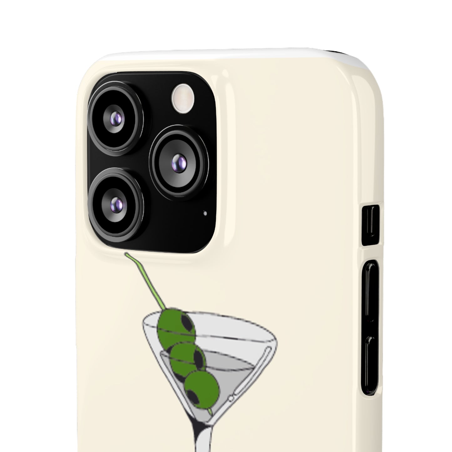 Olive Martini Phone Case with Card Holder