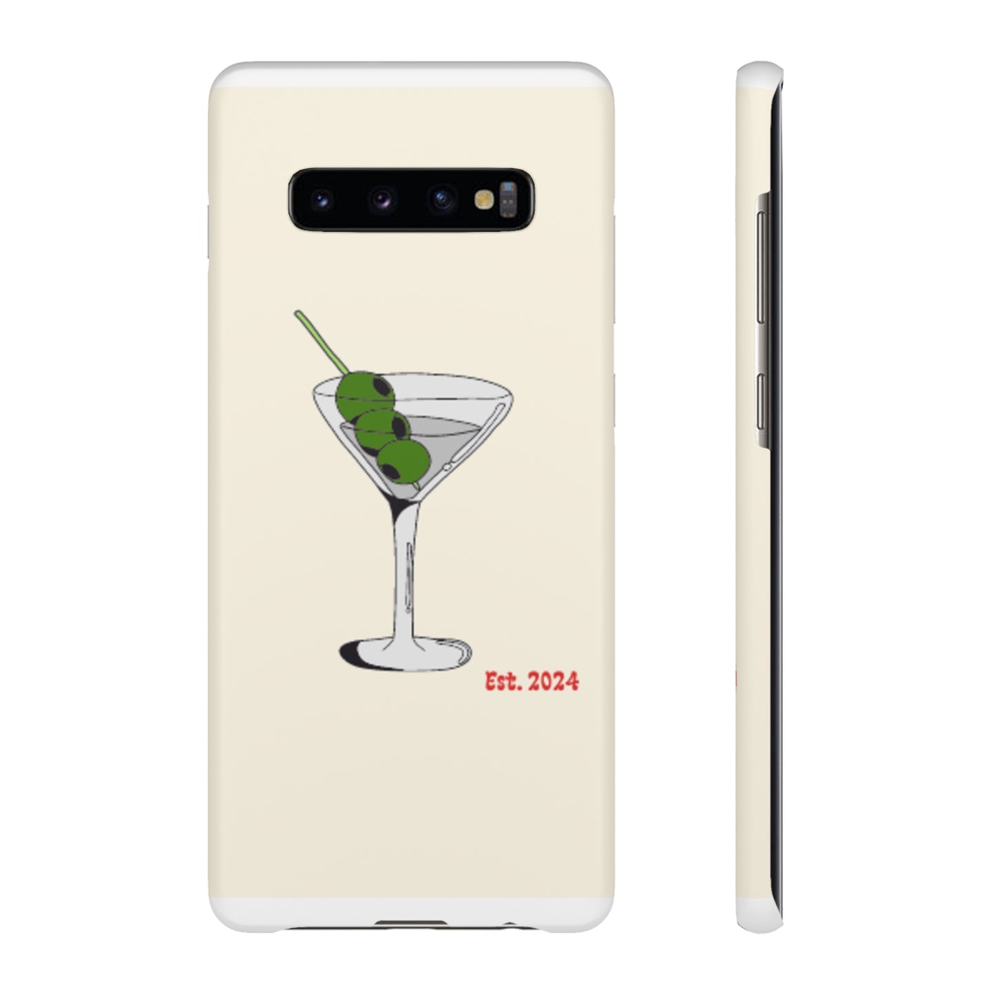 Olive Martini Phone Case with Card Holder