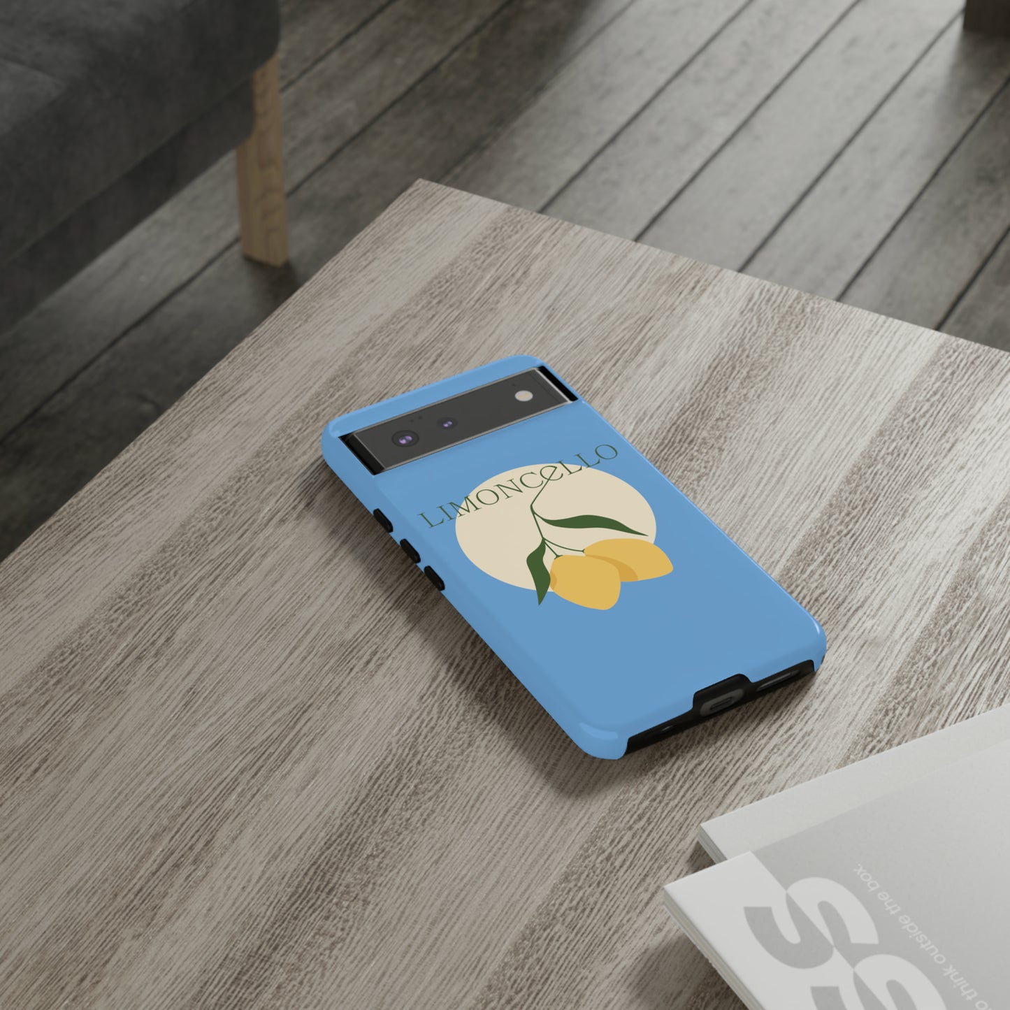 Limoncello Retro Phone Case - Tough Blue