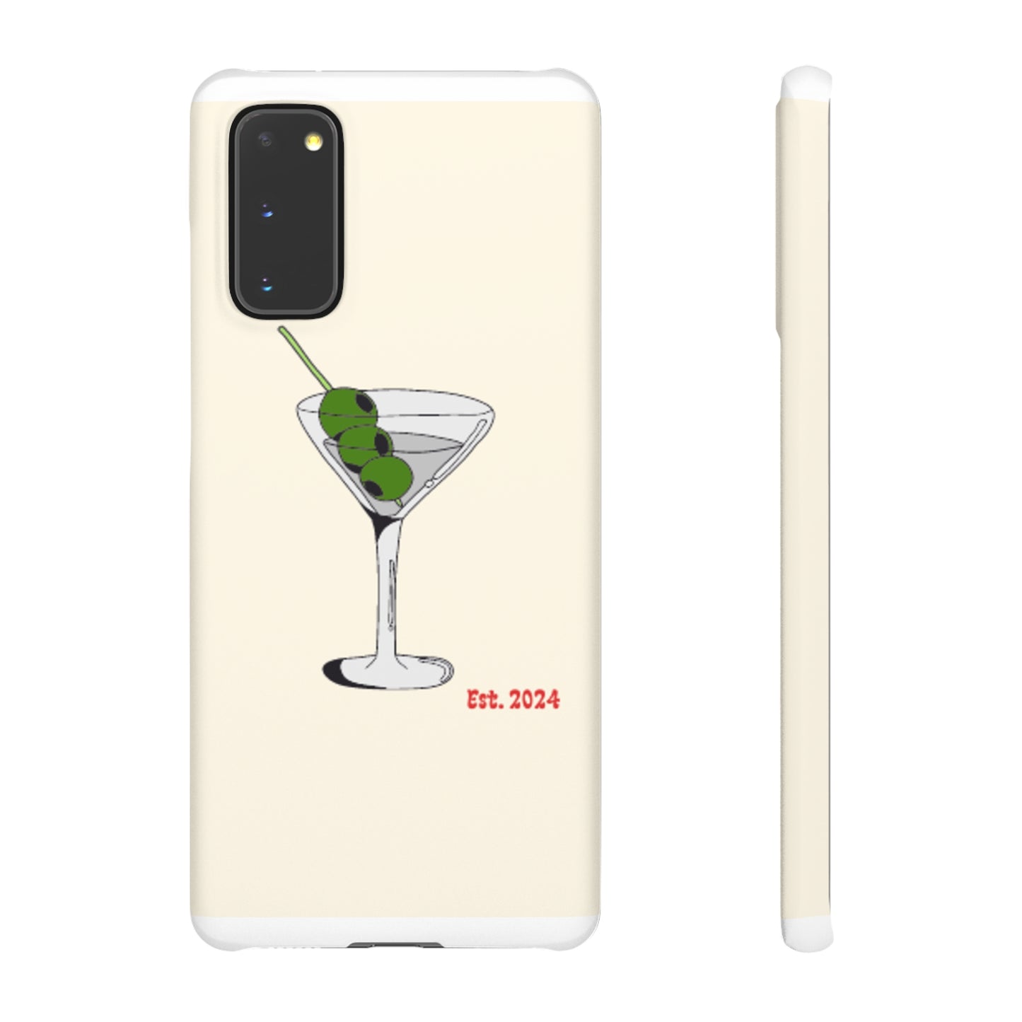 Olive Martini Phone Case with Card Holder