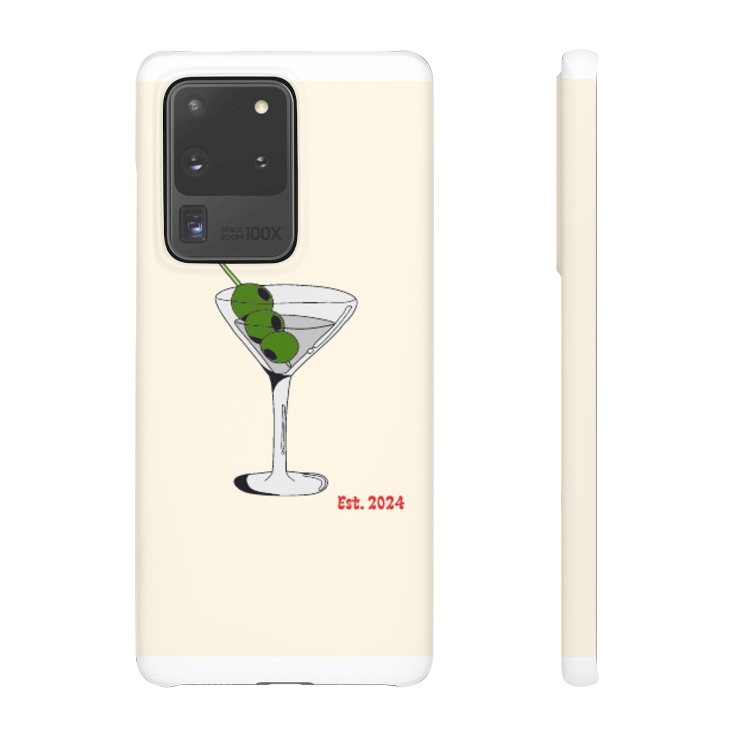 Olive Martini Phone Case with Card Holder