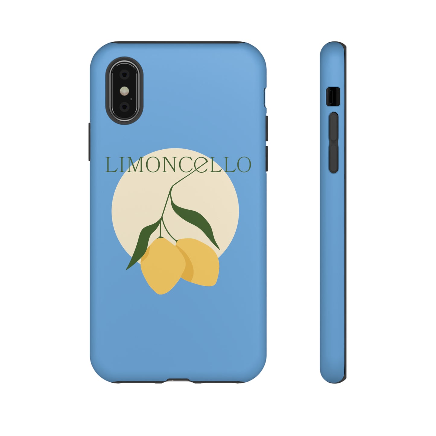 Limoncello Retro Phone Case - Tough Blue