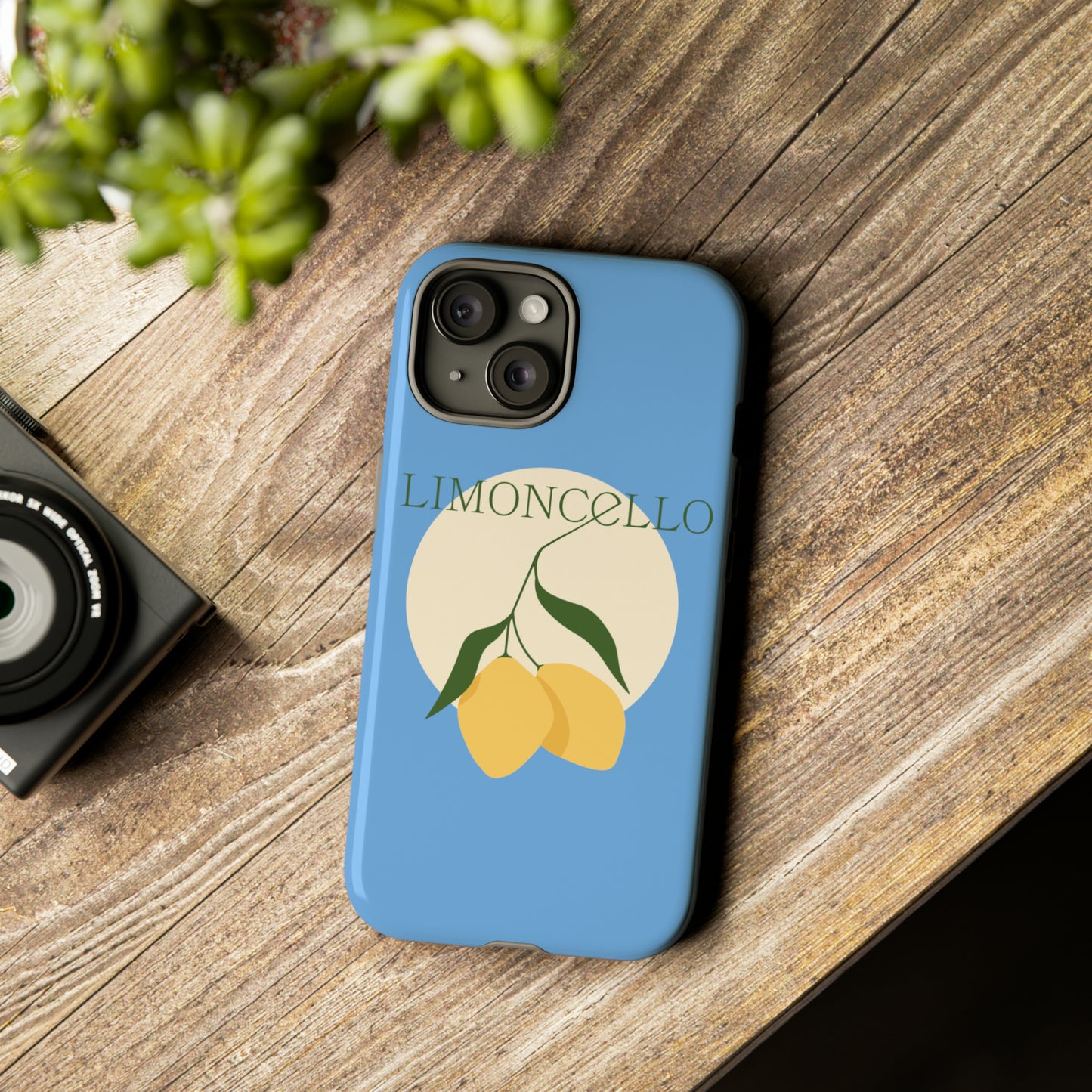 Limoncello Retro Phone Case - Tough Blue