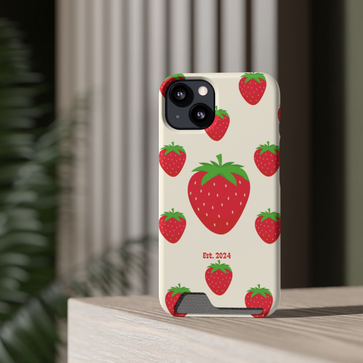 Strawberry Daiquiri Phone Case With Card Holder