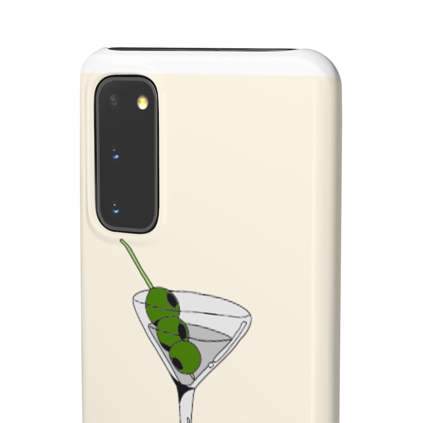 Olive Martini Phone Case with Card Holder