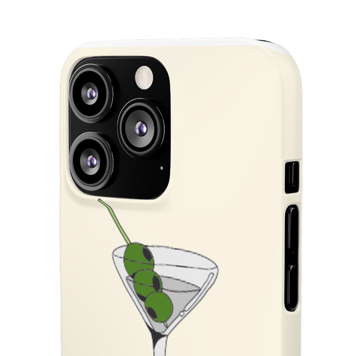 Olive Martini Phone Case with Card Holder