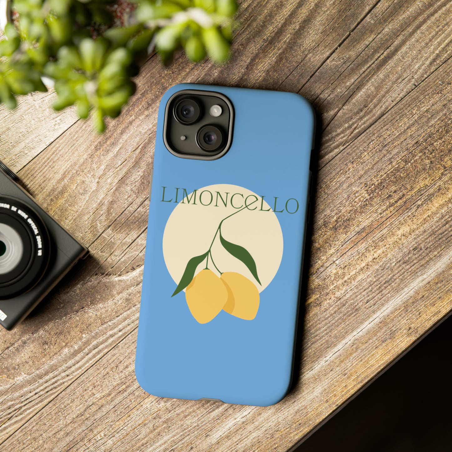 Limoncello Retro Phone Case - Tough Blue