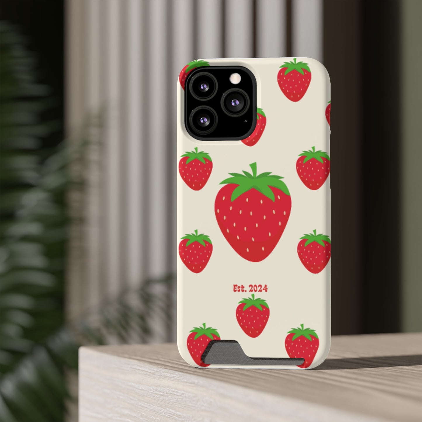 Strawberry Daiquiri Phone Case With Card Holder