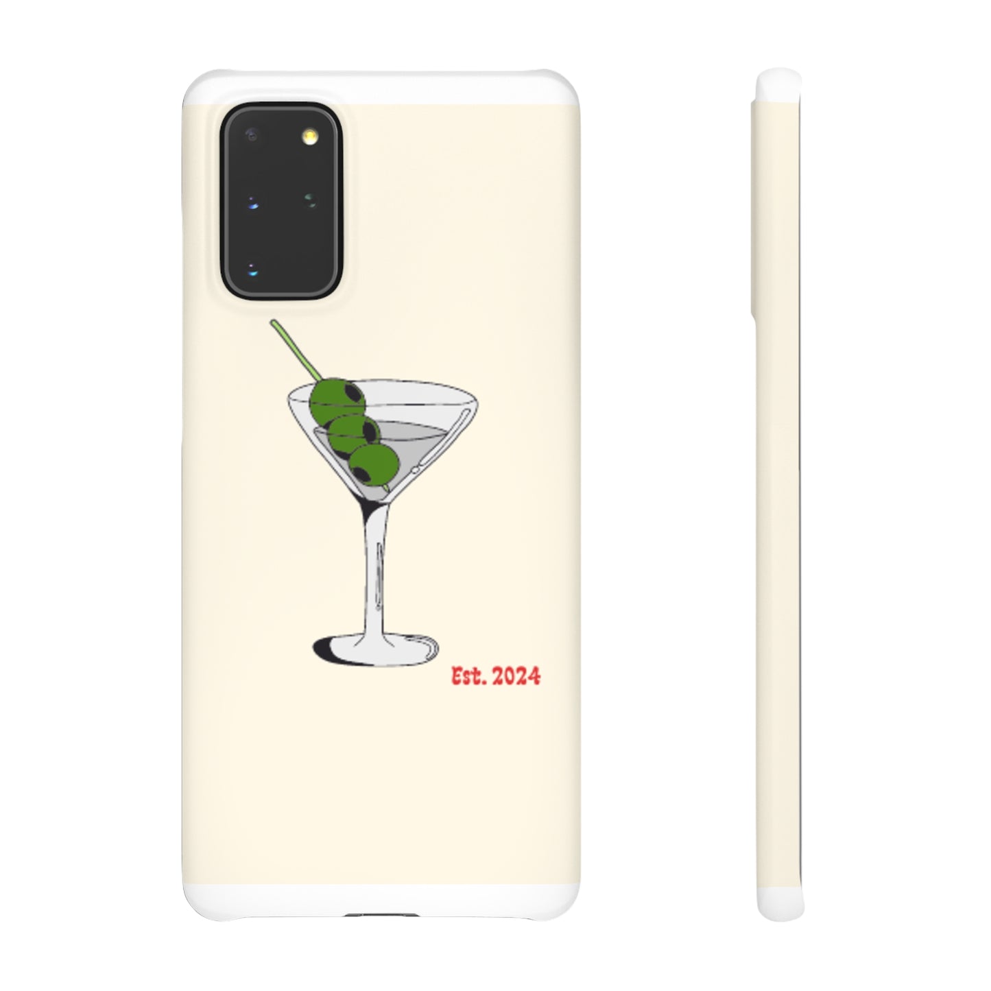 Olive Martini Phone Case with Card Holder