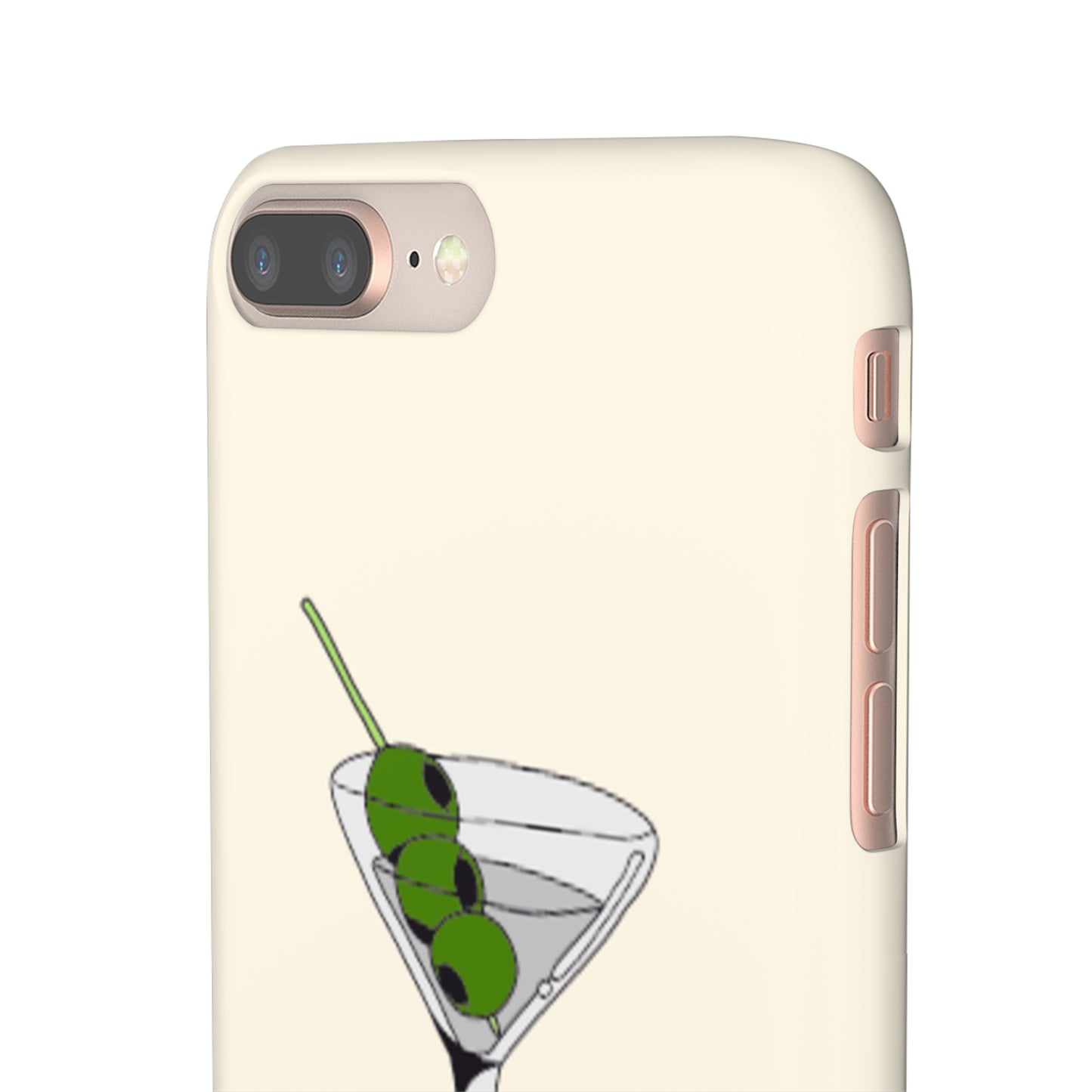 Olive Martini Phone Case with Card Holder