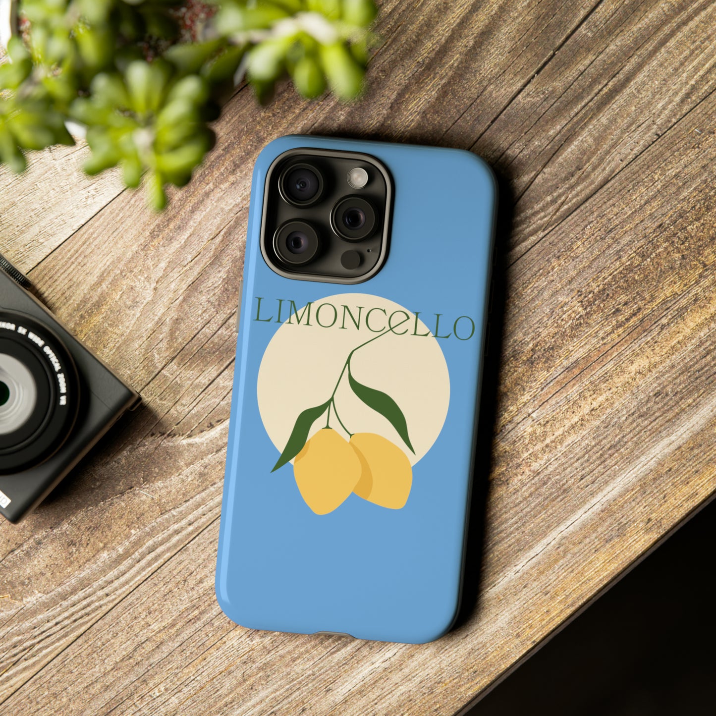 Limoncello Retro Phone Case - Tough Blue