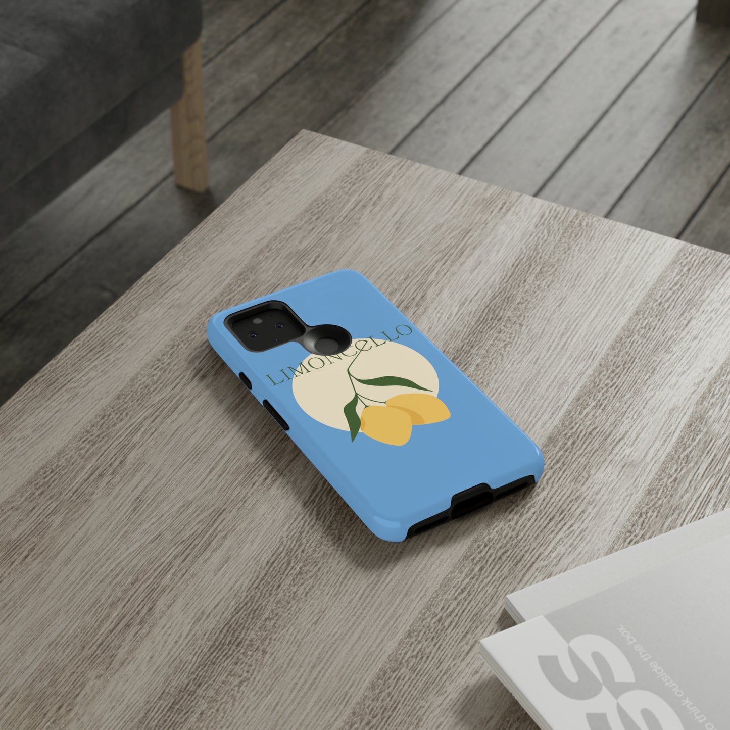 Limoncello Retro Phone Case - Tough Blue