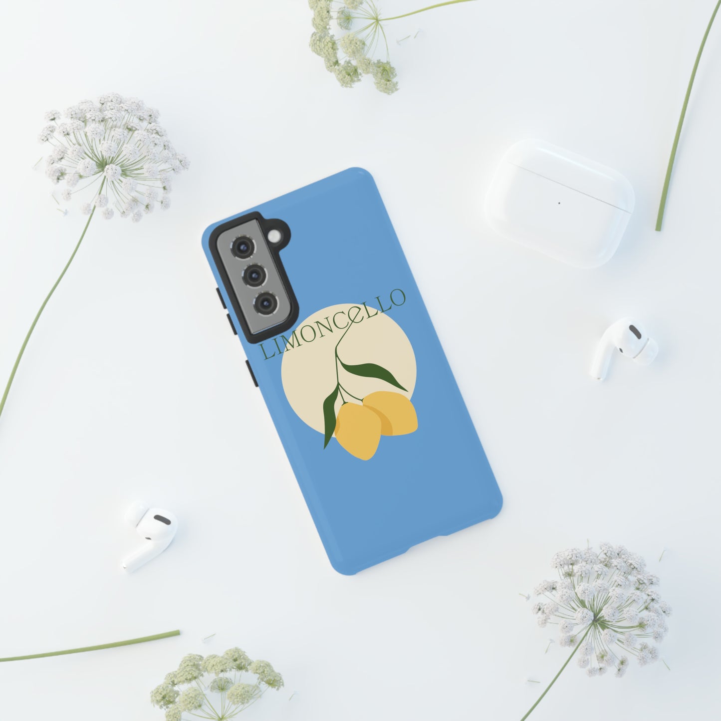 Limoncello Retro Phone Case - Tough Blue