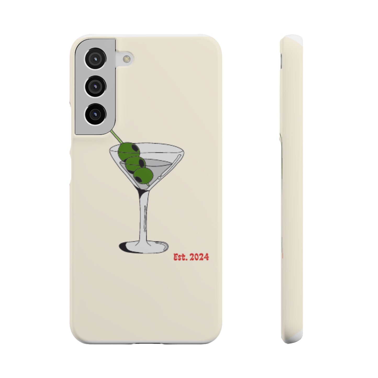 Olive Martini Phone Case with Card Holder