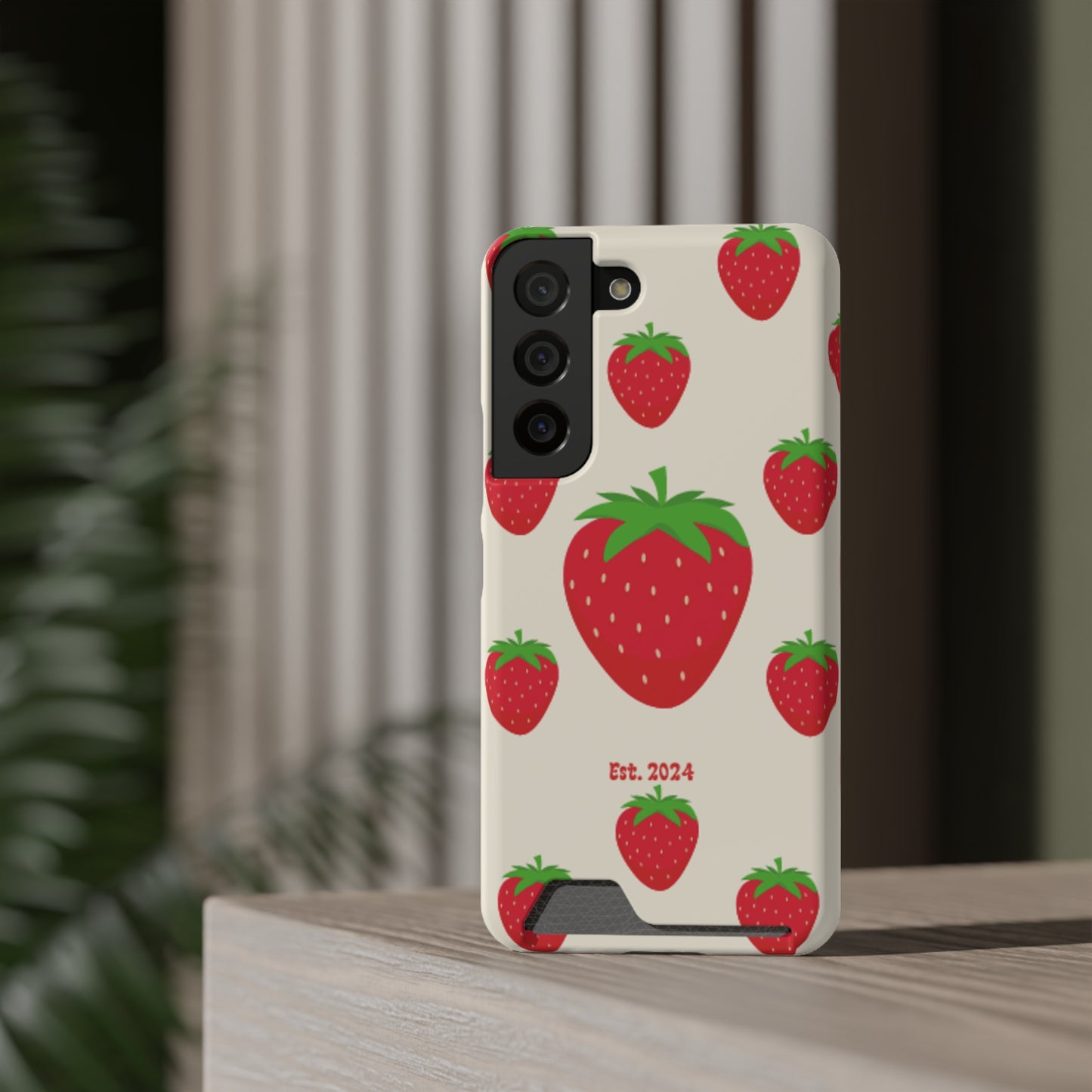 Strawberry Daiquiri Phone Case With Card Holder